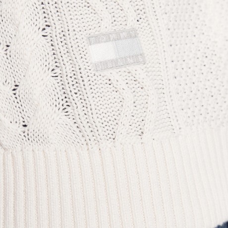 Maglie Tommy Jeans ancient white tonal &mdash; foto 3