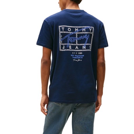 TOMMY JEANS DM0DM22319 - Dark Night Navy - MARŠKINĖLIAI - Image 2