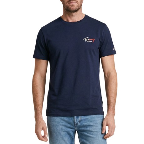 TOMMY JEANS DM0DM22538 - Dark Night Navy - TRICOU