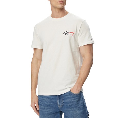 TOMMY JEANS DM0DM22538 - Ancient White - T SHIRT