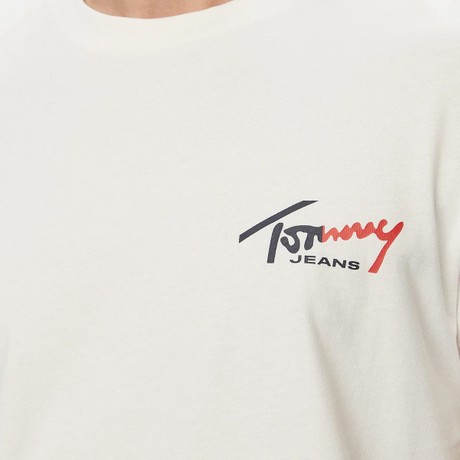 TOMMY JEANS DM0DM22538 - Ancient White - T SHIRT - Image 3