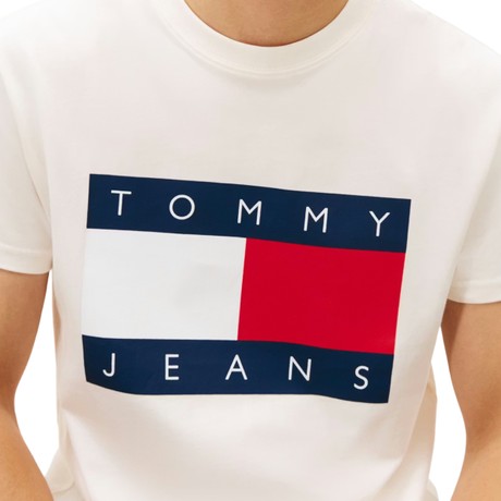 TOMMY JEANS DM0DM22645 - Ancient White - T SHIRT - Image 3