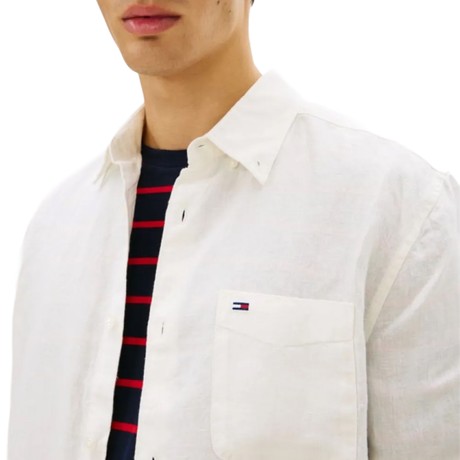 TOMMY JEANS DM0DM22760 - Ecru - TRICOURI - Image 2