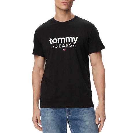TOMMY JEANS DM0DM23376 - Black - PÓLÓ