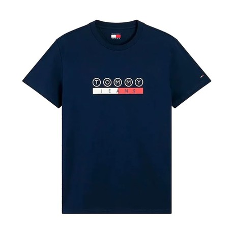 Marškinėliai Tommy Jeans dark blue &mdash; fot 3
