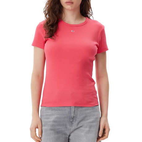 TOMMY JEANS DW0DW17383 - RED - T SHIRT