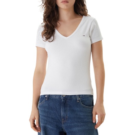 TOMMY JEANS DW0DW17385 - White - CAMISETA - Image 2