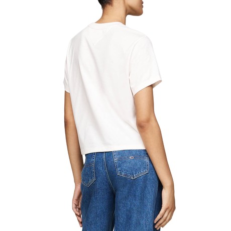 TOMMY JEANS DW0DW17391 - WHITE - MARŠKINĖLIAI - Image 2