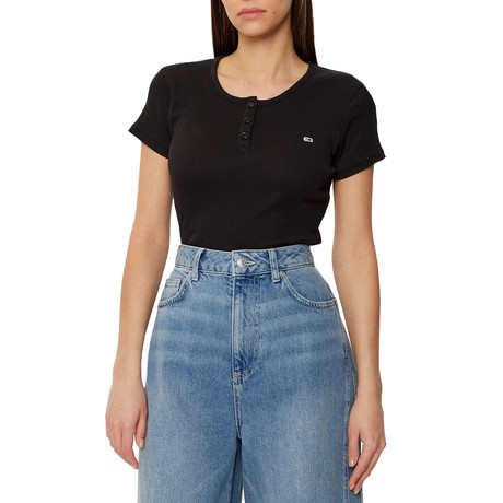 TOMMY JEANS DW0DW19502 - BLACK - T SHIRT