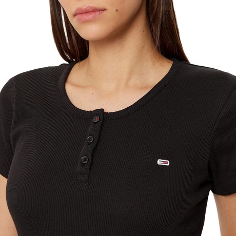 TOMMY JEANS DW0DW19502 - BLACK - T SHIRT - Image 3