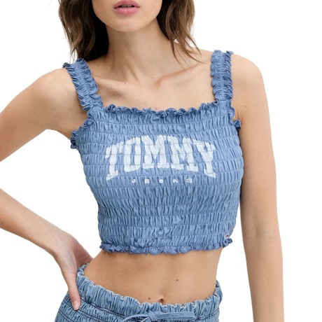 TOMMY JEANS DW0DW20240 - Colorado Blue - TOPS AND TANK TOPS - Image 3