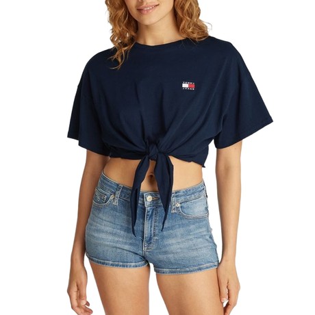 TOMMY JEANS DW0DW20321 - BLUE - ФУТБОЛКА