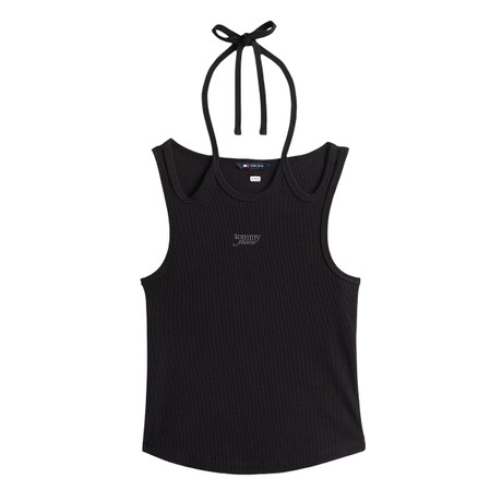 TOMMY JEANS DW0DW20325 - BLACK - MARŠKINĖLIAI - Image 3