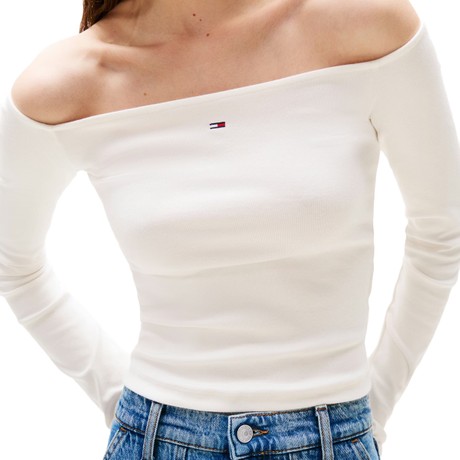 TOMMY JEANS DW0DW20919 - WHITE - T-SHIRT - Image 3