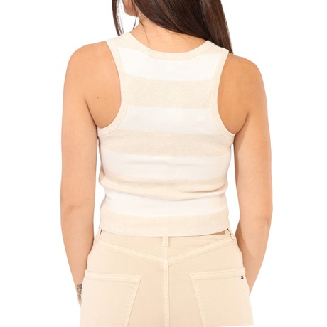 TOMMY JEANS DW0DW20969 - OALMEAL HTR STRIP - HAUTS ET DÉBARDEURS - Image 2