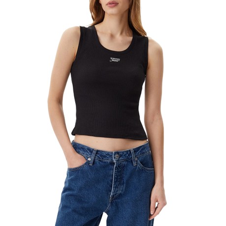 TOMMY JEANS DW0DW21369 - Black - TOPS AND TANK TOPS - Image 2