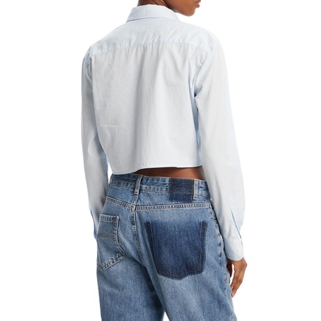 TOMMY JEANS DW0DW21400 - Light Powdery Blue / Stripe - MARŠKINĖLIAI - Image 2