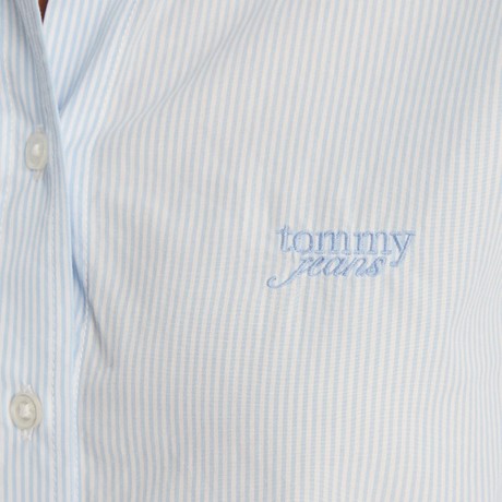 TOMMY JEANS DW0DW21400 - Light Powdery Blue / Stripe - MARŠKINĖLIAI - Image 3