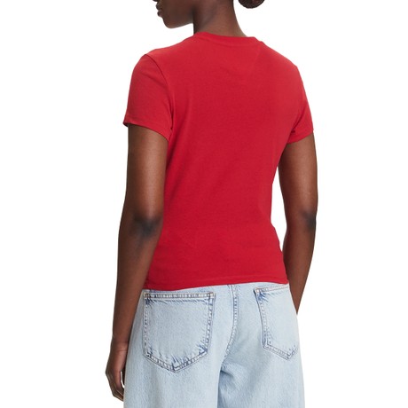 TOMMY JEANS DW0DW21422 - RED - MARŠKINĖLIAI - Image 2