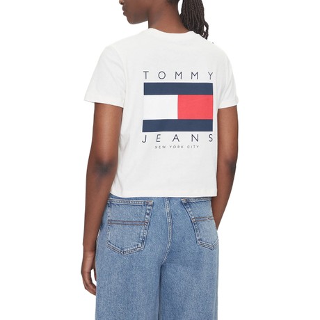 T-shirt Tommy Jeans ancient white &mdash; foto 2