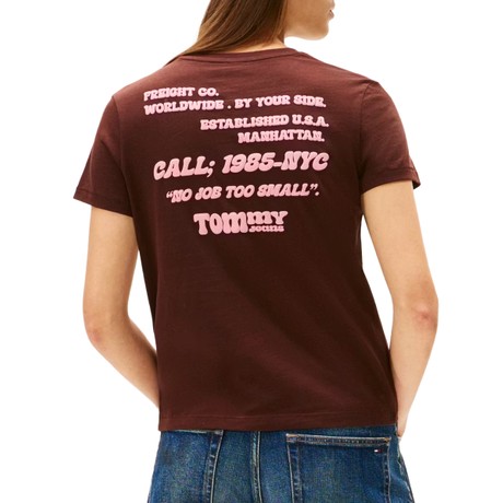TOMMY JEANS DW0DW21583 - BROWN - T SHIRT - Image 2