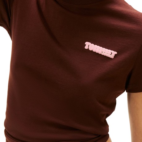 TOMMY JEANS DW0DW21583 - BROWN - T SHIRT - Image 3