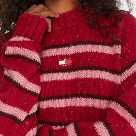 Jerseys Tommy Jeans ruby rhubarb / stripe &mdash; fot 3