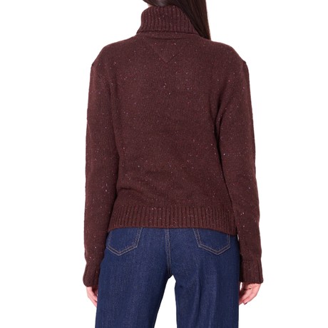 Top Tommy Jeans rich brown &mdash; poze 2