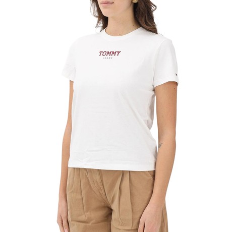 TOMMY JEANS DW0DW21842 - Ecru - T SHIRT