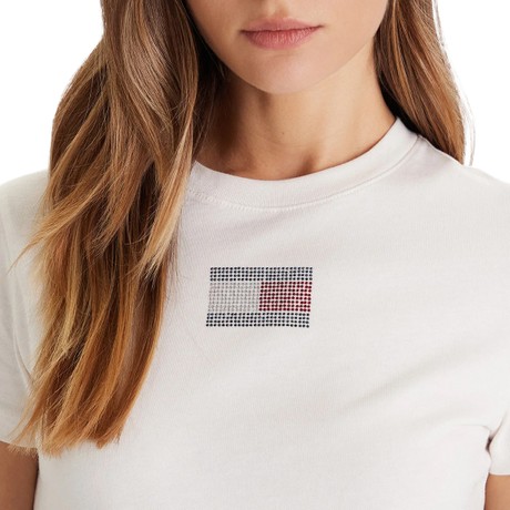 TOMMY JEANS DW0DW21965 - Ancient White - TRIČKO - Image 2