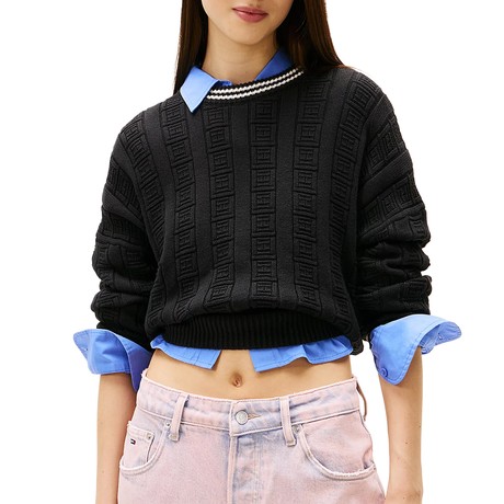 TOMMY JEANS DW0DW22025 - Black - PULLS