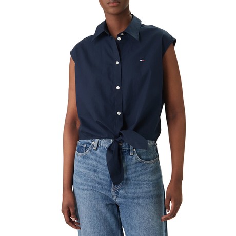 TOMMY JEANS DW0DW22212 - Dark Night Navy - РУБАШКИ