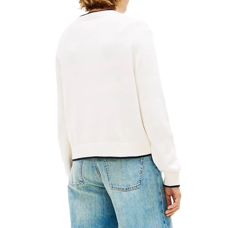 TOMMY JEANS DW0DW22316 - Ancient White - PULLS - Image 2