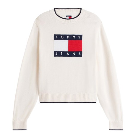 TOMMY JEANS DW0DW22316 - Ancient White - PULLS - Image 3