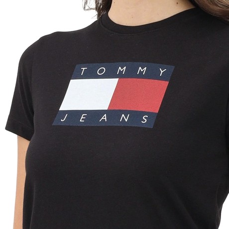 TOMMY JEANS DW0DW22562 - Black - MARŠKINĖLIAI - Image 3