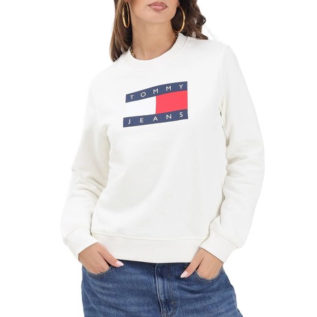TOMMY JEANS DW0DW22564 - Ecru - SWEATSHIRTS