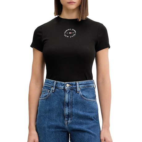 Tricou Tommy Jeans black &mdash; poze 1