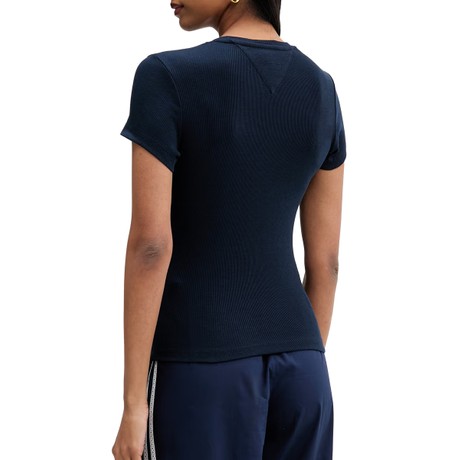 Tricou Tommy Jeans dark night navy &mdash; poze 2
