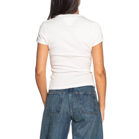 Tricou Tommy Jeans ecru &mdash; poze 2