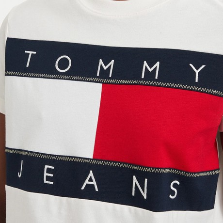 T-Shirt Tommy Jeans ancient white &mdash; zdjęcia 3