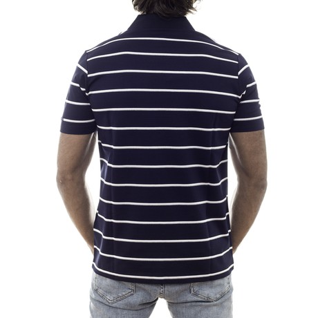 AMERIGO VESPUCCI E20A014 - BLU BIANCO RIGHE - POLO - Image 3