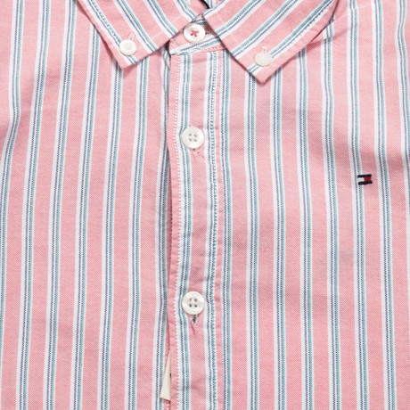 TOMMY HILFIGER E557110417 - ROSSO A RIGHE - CAMISAS - Image 3