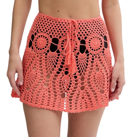 GUESS E5GD02 - SWEET CORAL                    - SKIRTY