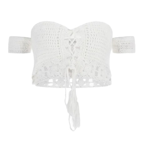 GUESS E5GH00 - Pure White                     - TOPS AND TANK TOPS - Image 3