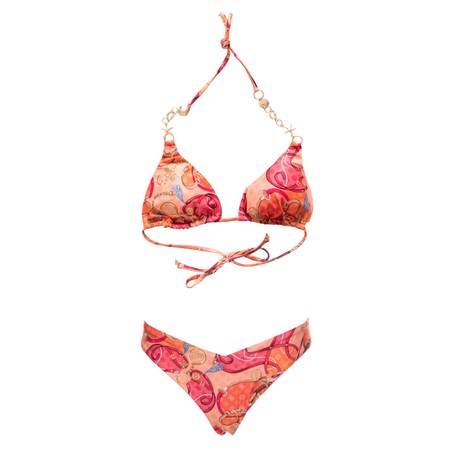 GUESS E5GJ19KCR12 - GLAM CHAINS ORANGE A           - SWIMSUITS - Image 3