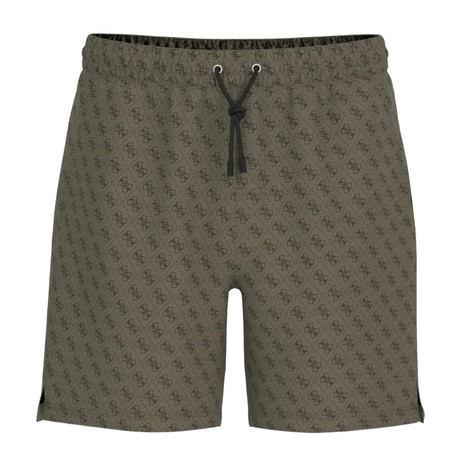 GUESS F5GT08 - 4G RUSTIC OLIVE AOP            - SWIMSUITS