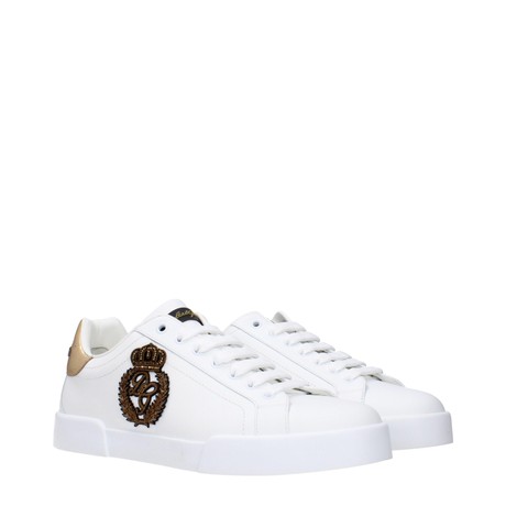 DOLCE&GABBANA F85415 - BIANCO, ORO SCURO - ТУФЛИ - Image 2