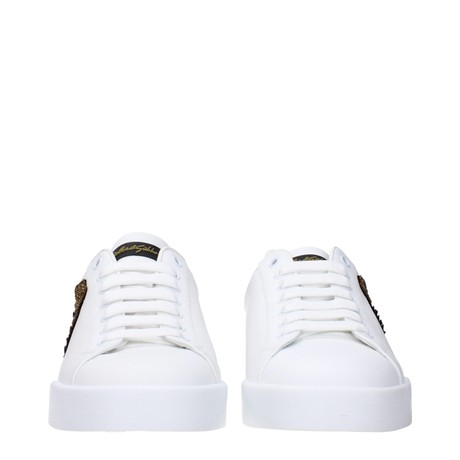 DOLCE&GABBANA F85415 - BIANCO, ORO SCURO - ТУФЛИ - Image 3