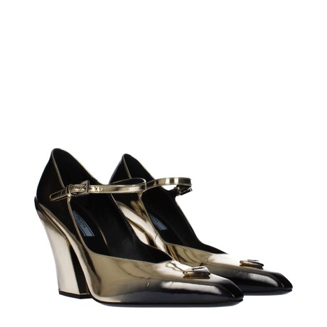 PRADA F85454 - ORO, PLATINO METALLIZZATO - ZAPATOS - Image 2