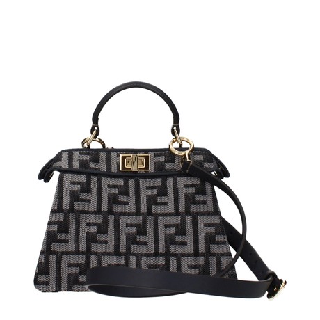 FENDI F85985 - NERO, BLU SCURO - BAGS - Image 3